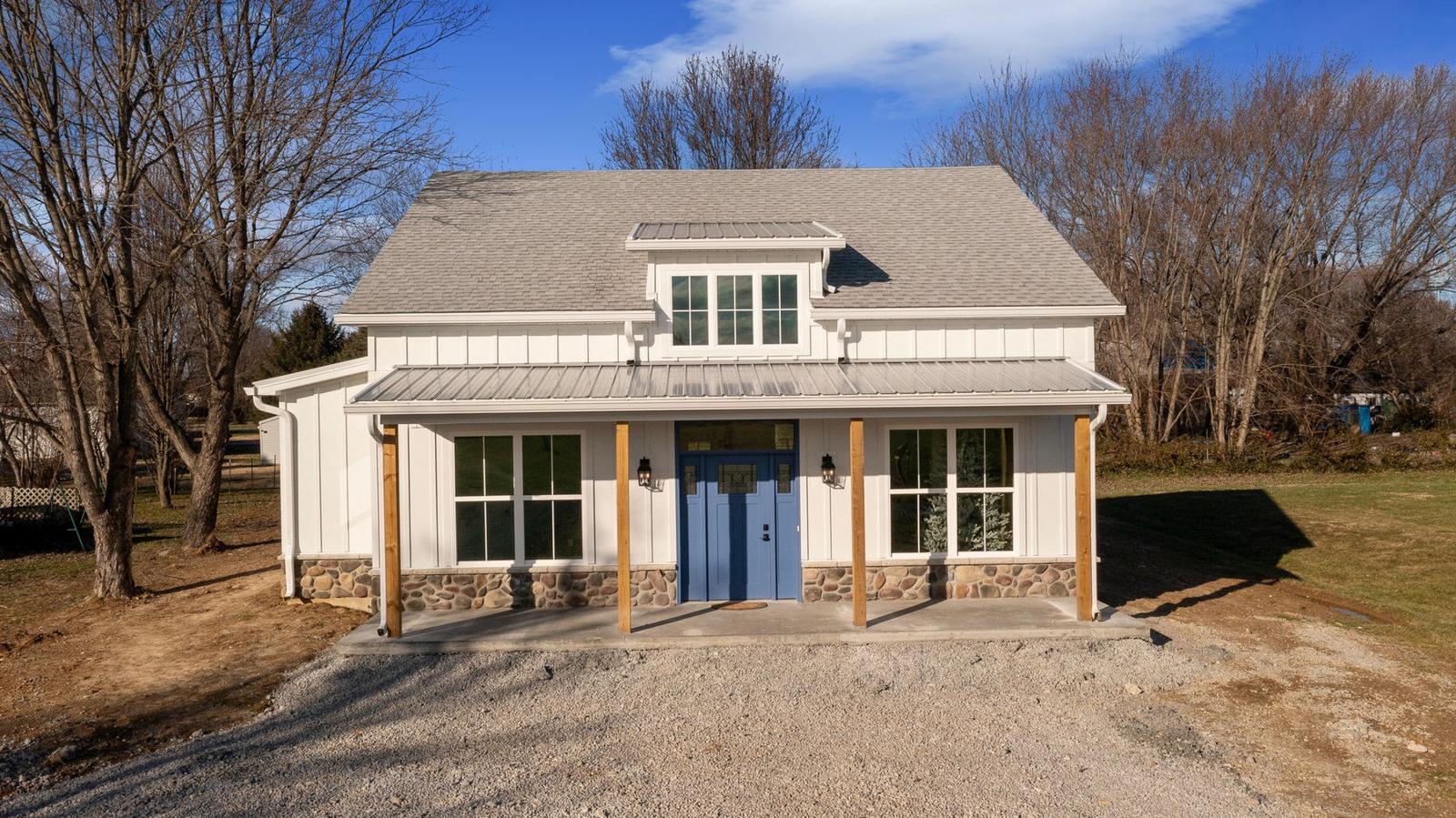 Kress Cottage exterior with board-and-batten siding