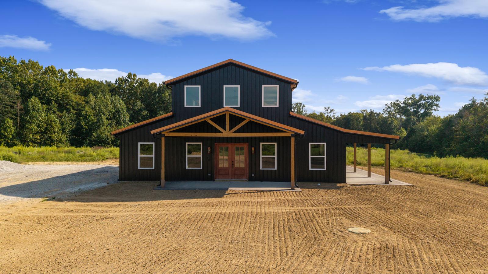 Schneidau Custom home with deep covered porch